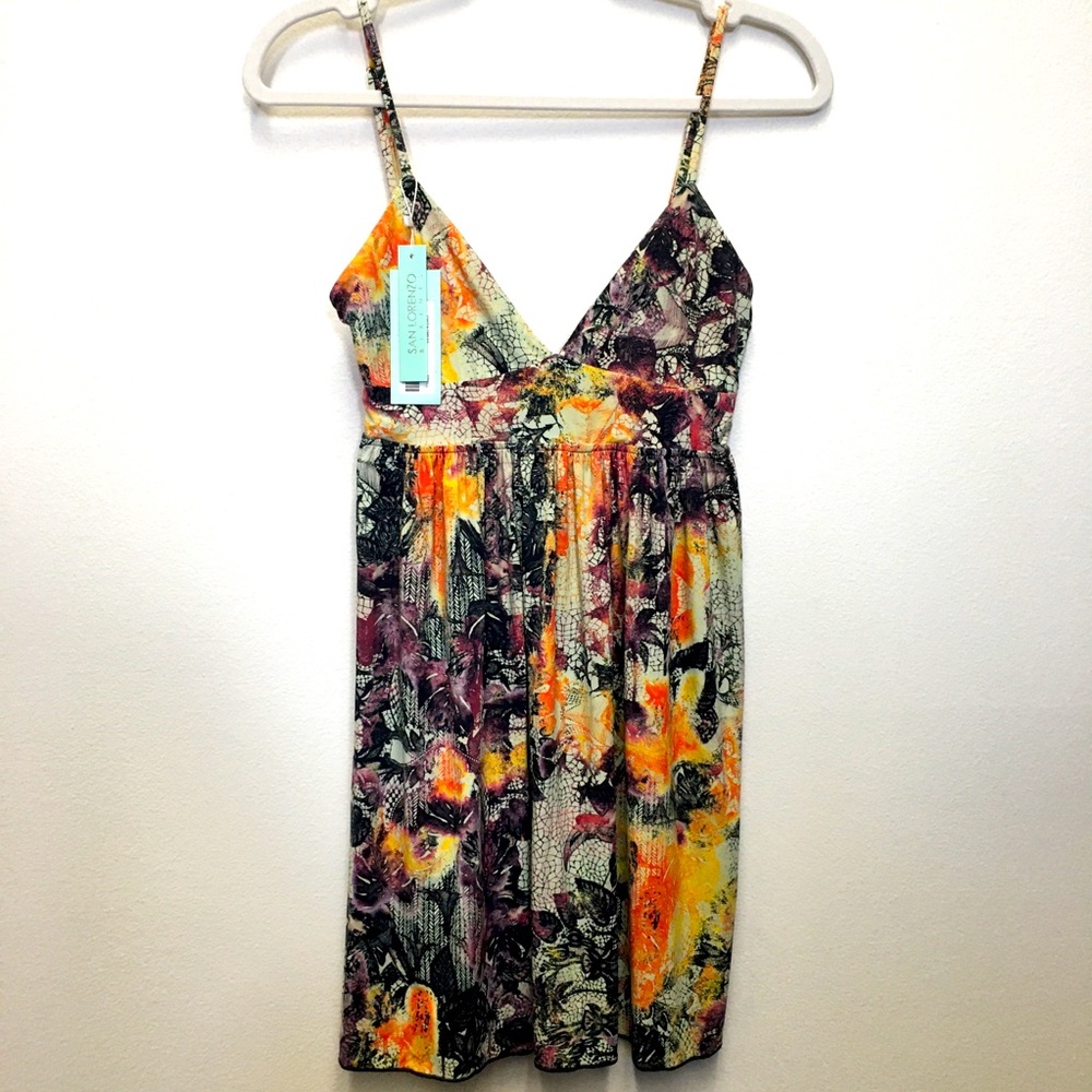 Honey Sol Mini Babydoll Cintia Dress Small NWT Beach Resortwear Vacation Summer